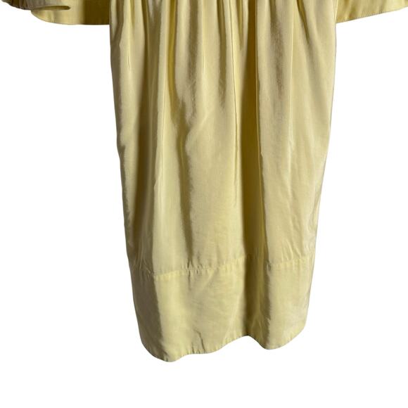 Tibi Gemma Linen Blend Yellow Cape Mini Dress Size 4 - Picture 14 of 16